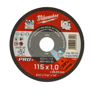 Диск відрізний по металу MILWAUKEE, SCS 41/115х1 P...