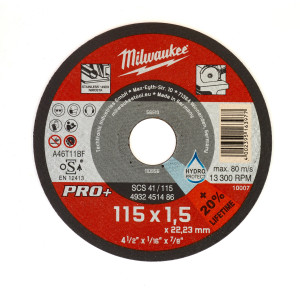 Диск відрізний по металу MILWAUKEE, SCS 41/115х1.5...