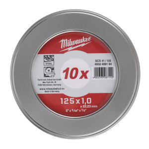 Диск відрізний по металу MILWAUKEE, SCS 41/125х1,5...