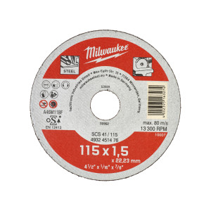 Диск відрізний по металу MILWAUKEE, SCS 41/115х1.5...