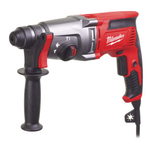 Перфоратор SDS-PLUS MILWAUKEE, PH 26 T, 800Вт, 2,4Дж (3 режими) (бічна рукоять, обмежувач глибини, кейс)