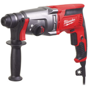 Перфоратор SDS-PLUS MILWAUKEE, PH 26 T, 800Вт, 2,4Дж (3 режими) (бічна рукоять, обмежувач глибини, кейс)