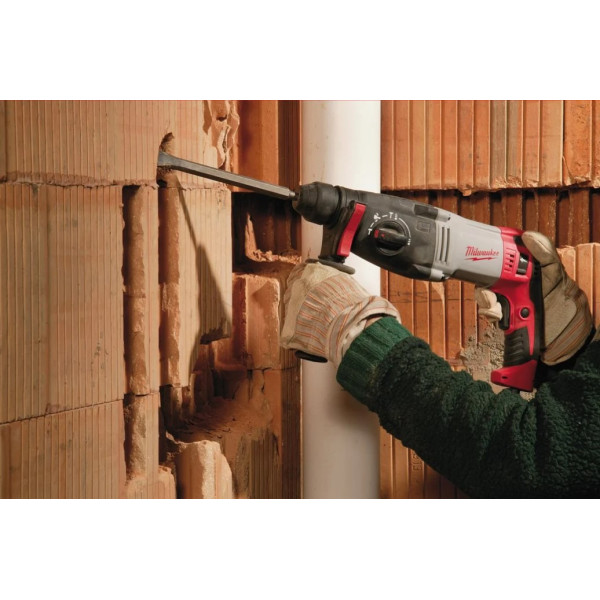 Перфоратор SDS-PLUS MILWAUKEE, PH 28 X (3 режими) (бічна рукоять, обмежувач глибини, кейс) Перфоратор SDS-PLUS MILWAUKEE, PH 28 X (3 режими) (бічна рукоять, обмежувач глибини, кейс)