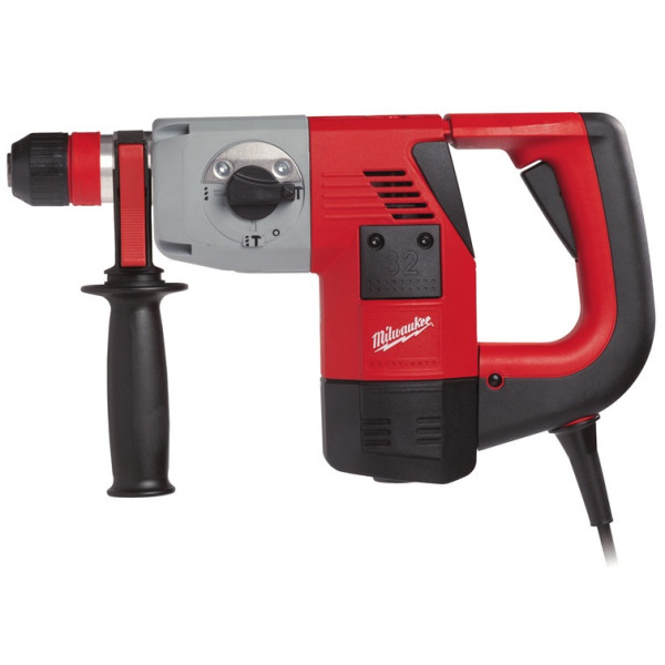 Перфоратор SDS-PLUS MILWAUKEE, PLH 32 XE, 900Вт, 3,8Дж (3 режими) (бічна рукоять, обмежувач глибини, кейс)