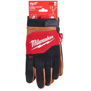 Рукавиці робочі зі шкіряними вставками MILWAUKEE, розмір 11/XXL