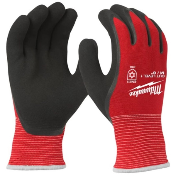 Рукавиці робочі зимові MILWAUKEE, з опором порізам 1/A рівня, розмір 11/XXL