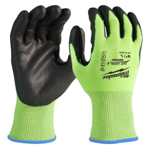 Рукавиці робочі сигнальні Hi-Vis MILWAUKEE, з опор...