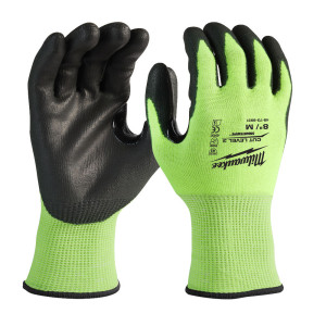 Рукавиці робочі сигнальні Hi-Vis MILWAUKEE, з опор...