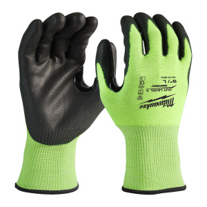Рукавиці робочі сигнальні Hi-Vis MILWAUKEE, з опор...