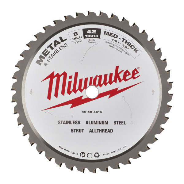 Диск пиляльний по металу MILWAUKEE, діаметр 203х15,8мм, 42 зуб. Диск пиляльний по металу MILWAUKEE, діаметр 203х15,8мм, 42 зуб.