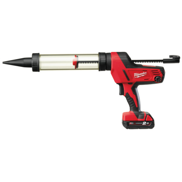 Пістолет для герметиків акумуляторний MILWAUKEE C18 PCG/400T-201B, 400мл (зарядний пристрій М12-18 С, 1 акумулятор М18 В2 2Аг, п Пістолет для герметиків акумуляторний MILWAUKEE C18 PCG/400T-201B, 400мл (зарядний пристрій М12-18 С, 1 акумулятор М18 В2 2Аг, п