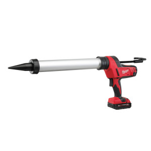 Пістолет для герметиків акумуляторний MILWAUKEE, C18 PCG/600T-201B, 600мл (зарядний пристрій М12-18 С, 1 акумулятор М18 В 2Аг, п