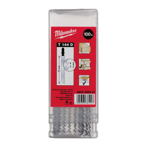 Полотна для лобзиків T144D MILWAUKEE, 75х4,0мм, (1...