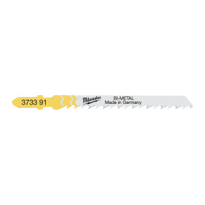 Полотна для лобзиків T144DF Bi-Metal MILWAUKEE, 75х4,0мм, (5шт), (деревина, швидкий різ)