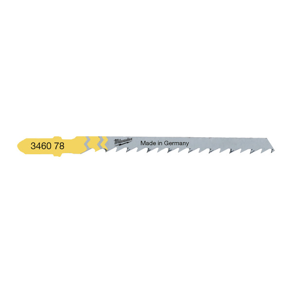 Полотна для лобзиків T244D MILWAUKEE, 75х4,0мм, (5шт), (деревина, фігурний різ)