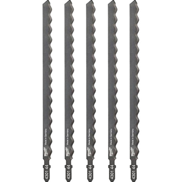 Полотна для лобзиків T313AW MILWAUKEE, 155мм, (5шт), (ізоляційні матерали, гума) Полотна для лобзиків T313AW MILWAUKEE, 155мм, (5шт), (ізоляційні матерали, гума)