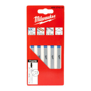 Полотна для лобзиків T127D MILWAUKEE, 75х3,0мм, (5...