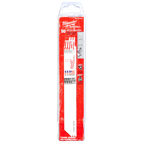 Полотно для шабельних пил THIN KERF MILWAUKEE, 230х1,8мм, (50шт), (метал)