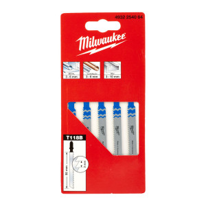 Полотна для лобзиків T118B MILWAUKEE, 55х2,0мм, (5...
