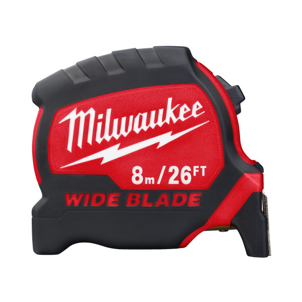 Рулетка MILWAUKEE WIDE BLADE, 8м/26фт (33мм) Рулетка MILWAUKEE WIDE BLADE, 8м/26фт (33мм)