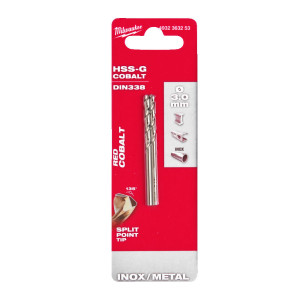 Свердло по металу HSS-Co MILWAUKEE DIN338, діаметр...