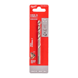 Свердло по металу HSS-Co MILWAUKEE DIN338, діаметр...