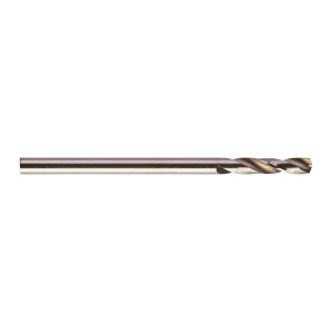 Свердло по металу HSS-G MILWAUKEE DIN1897, діаметр 2,5х43х14мм, скорочене, (10шт), пластикова коробка