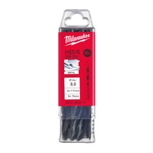 Свердло по металу HSS-R MILWAUKEE DIN338, діаметр ...