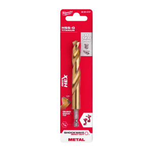 Свердло по металу RedHEX SHOCKWAVE HSS-G TiN MILWA...