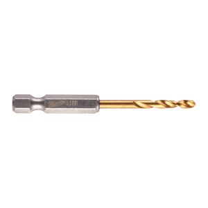 Свердло по металу RedHEX SHOCKWAVE HSS-TiN MILWAUKEE, діаметр 3,2х66,5х23мм, (2шт)