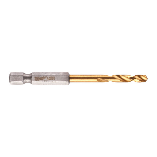 Свердло по металу RedHEX SHOCKWAVE HSS-TiN MILWAUKEE, діаметр 4,2х74х28мм Свердло по металу RedHEX SHOCKWAVE HSS-TiN MILWAUKEE, діаметр 4,2х74х28мм
