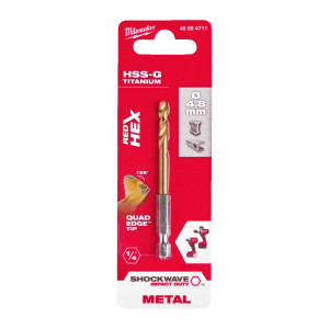 Свердло по металу RedHEX SHOCKWAVE HSS-TiN MILWAUK...
