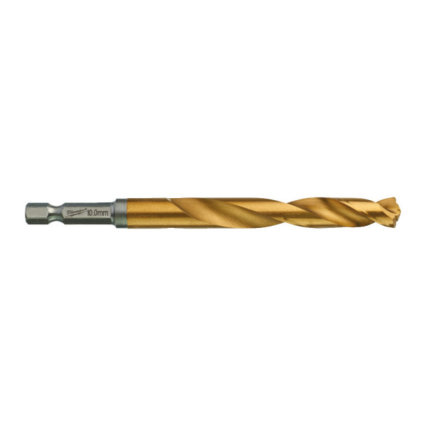 Свердло по металу RedHEX SHOCKWAVE HSS-TiN MILWAUKEE, діаметр 10,0х120х76мм, (5шт), пластикова коробка Свердло по металу RedHEX SHOCKWAVE HSS-TiN MILWAUKEE, діаметр 10,0х120х76мм, (5шт), пластикова коробка