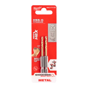 Свердло по металу RedHEX SHOCKWAVE HSS-TiN MILWAUK...