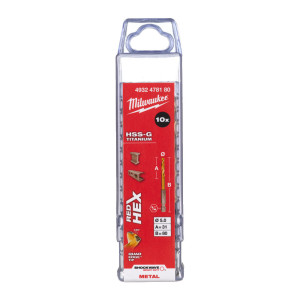 Свердло по металу RedHEX SHOCKWAVE HSS-TiN MILWAUK...