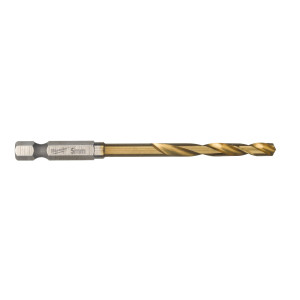 Свердло по металу RedHEX SHOCKWAVE HSS-TiN MILWAUKEE, діаметр 5,0х80х31мм (10шт), пластикова коробка