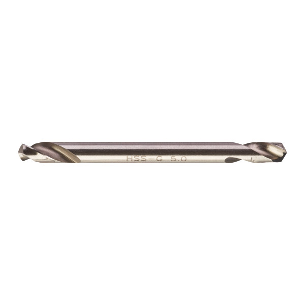 Свердло по металу HSS-G MILWAUKEE, DIN 1412 C, діаметр 5,0х62х18мм, двостороннє, (10шт), пластикова коробка