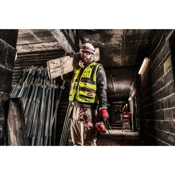 Жилет сигнальний Hi-Viz PREMIUM MILWAUKEE жовтий, розмір S/M Жилет сигнальний Hi-Viz PREMIUM MILWAUKEE жовтий, розмір S/M