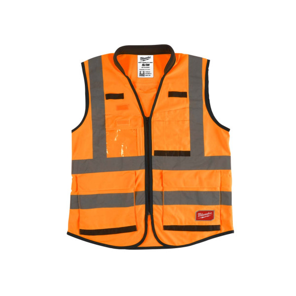 Жилет помаранчевий PREMIUM MILWAUKEE, сигнального забарвлення (L / XL) Жилет помаранчевий PREMIUM MILWAUKEE, сигнального забарвлення (L / XL)